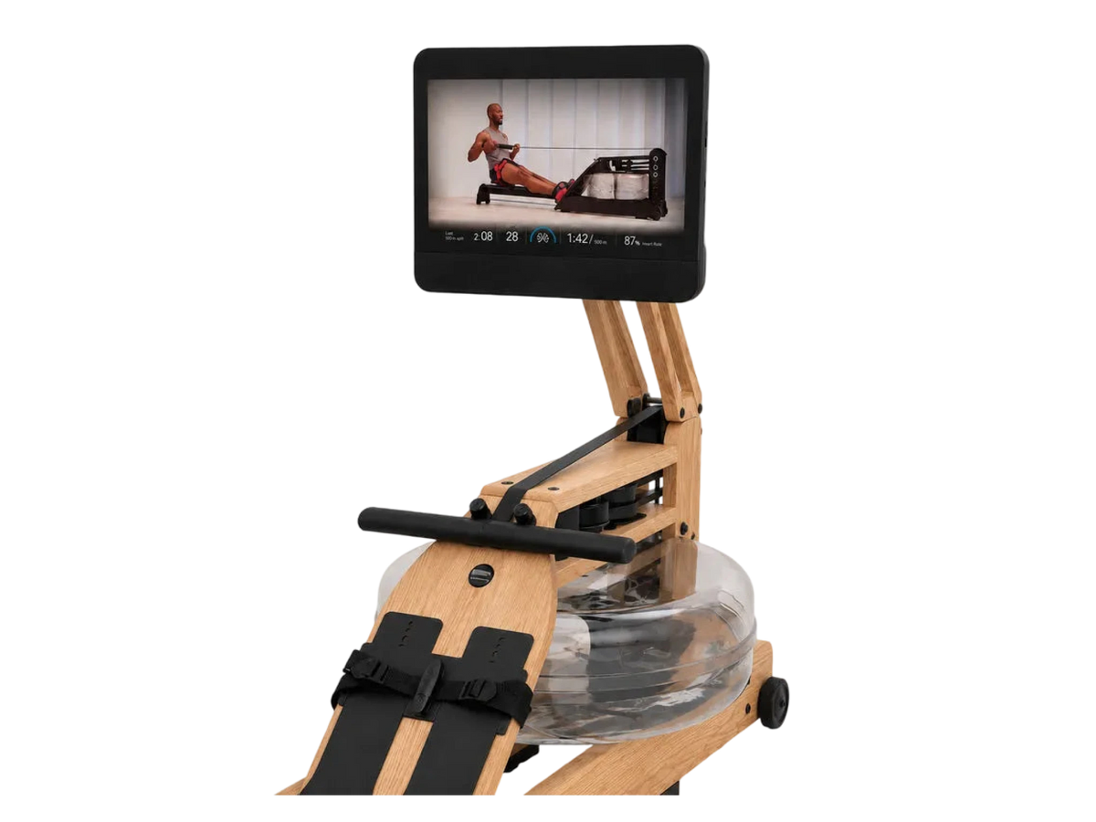 Cityrow connect touchscreen in oak for a WaterRower