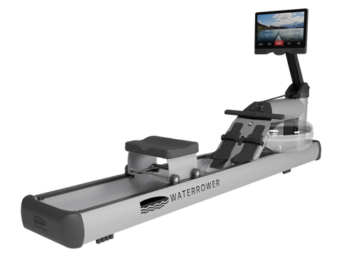WaterRower Metallic Silver#Performance Technology_Pro Screen#Frame Height_LoRise